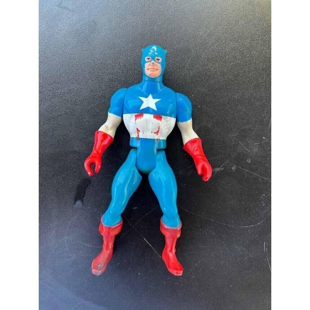 Vintage Captain America 1980s Marvel Classic 4.5” Figurine